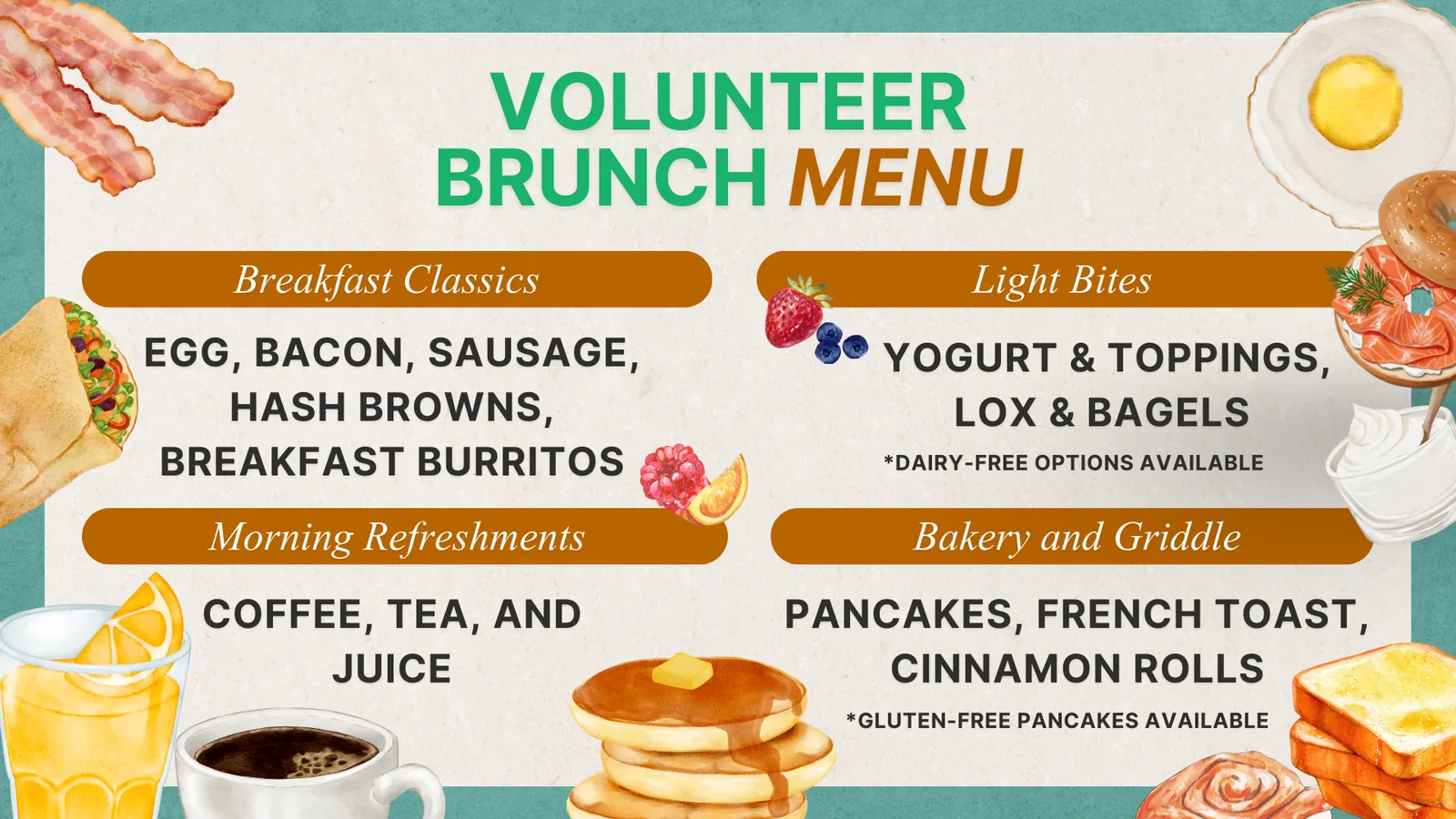 Volunteer Brunch